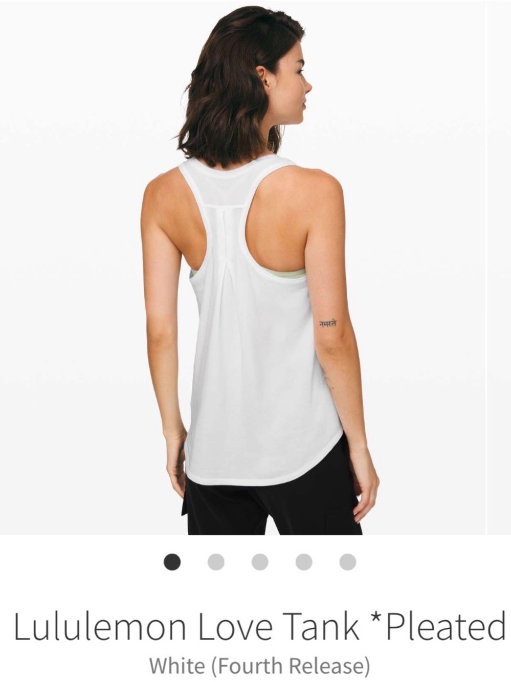 lululemon athletica Love Tank - White Racerback Tank
